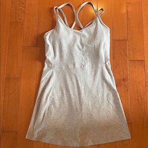 Old Navy Light Heather Gray Strappy Active Dress